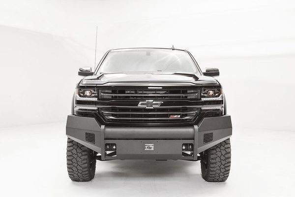 Fab Fours Black Steel Elite Front Bumpers For 2016-2018 Chevrolet Silverado 1500 & 2019 LD