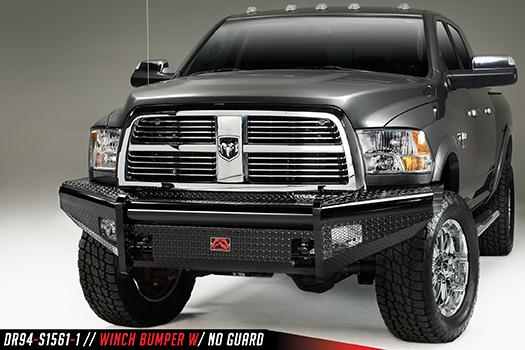 Fab Fours Black Steel Front Bumpers For 1994-2002 Dodge RAM 2500/3500