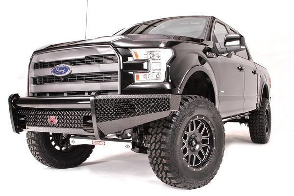 Fab Fours Black Steel Front Bumpers For 2009-2014 Ford F-150
