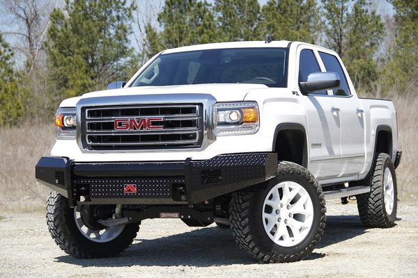 Fab Fours Black Steel Front Bumpers For 2014-2015 GMC Sierra 1500