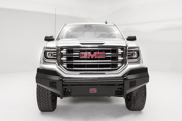 Fab Fours Black Steel Front Bumpers For 2016-2018 GMC Sierra 1500