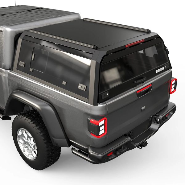 OPENROAD Sliding Glass Side Truck Cap For 2020-2026 Jeep Gladiator 5' Bed - PP2PL330031