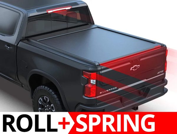 Tessera Roll+ Spring-Assisted Retractable Tonneau Bed Cover For 14-26 GMC/Chevrolet Sierra/Silverado 1500 5'8" Bed - 5212062602534