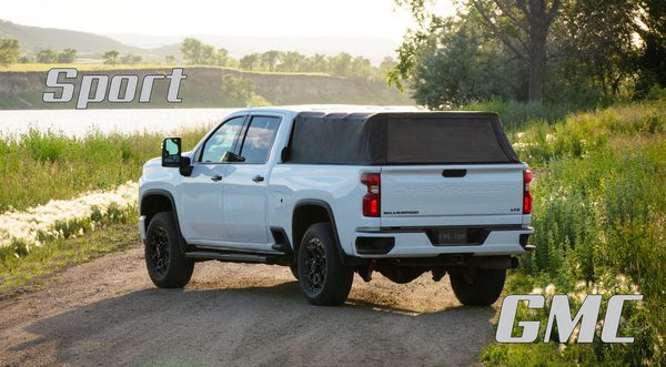 Fas-Top Traveler Sport | 2 in 1 Topper & Tonneau Cover For 99-06 GMC Sierra/Chevrolet Silverado 1500/2500/3500 & 07 Classic 8' Bed