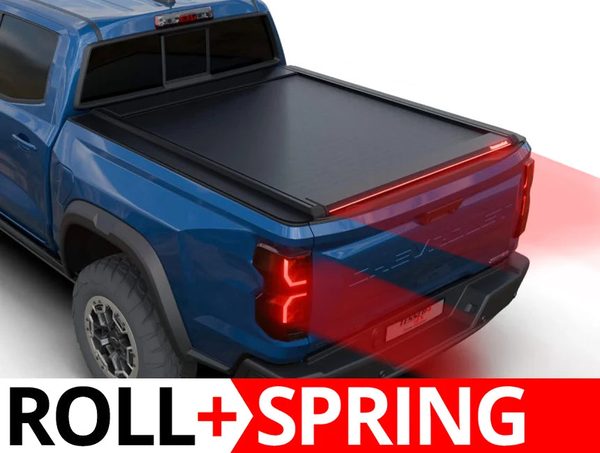 Tessera Roll+ Spring-Assisted Retractable Tonneau Bed Cover For 23-26 GMC/Chevrolet Canyon/Colorado 5'2" Bed - 5212062603012