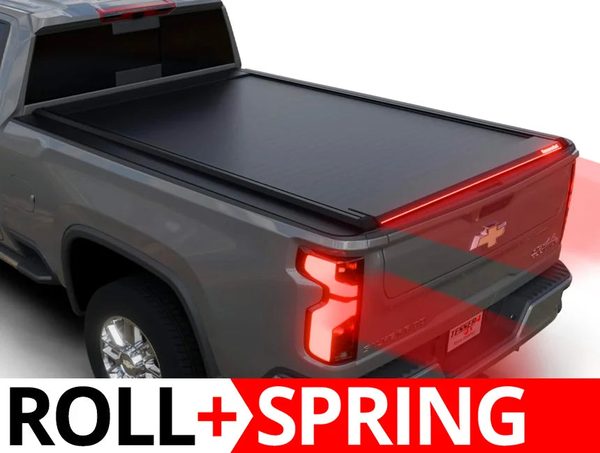 Tessera Roll+ Spring-Assisted Retractable Tonneau Bed Cover For 15-19 GMC/Chevrolet Sierra/Silverado 2500/3500 HD 6'6" Bed - 5212062603586