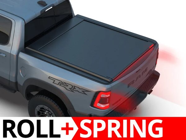 Tessera Roll+ Spring-Assisted Retractable Tonneau Bed Cover For 10-18 Dodge RAM 2500/3500 6'4" Bed - 5212062603616