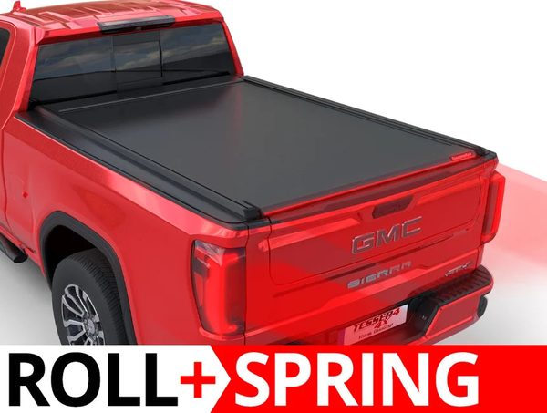 Tessera Roll+ Spring-Assisted Retractable Tonneau Bed Cover For 19-26 GMC/Chevrolet Sierra/Silverado 1500 6'6" Bed - 5212062602626