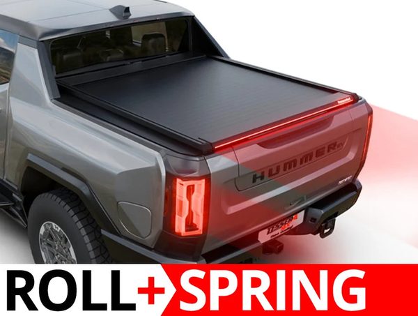 Tessera Roll+ Spring-Assisted Retractable Tonneau Bed Cover For 25-26 GMC Hummer EV 5' Bed - 5212062603791