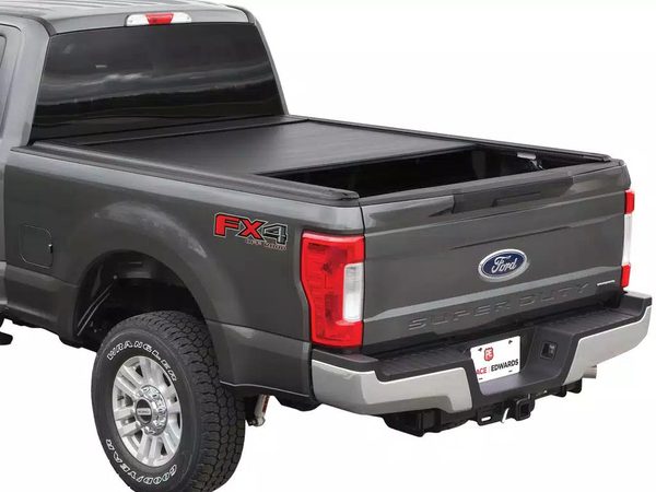 Pace Edwards UltraGroove Metal Manual Retractable Tonneau Cover For 2004-2019 Chevrolet/GMC Silverado/Sierra 3500 Dually 8' Bed - KMC8569