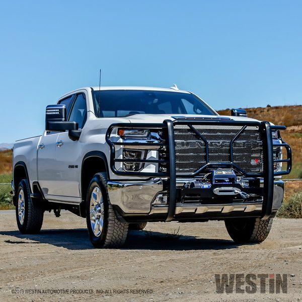 Westin HDX Winch Mount Grille Guard For 2020-2026 Chevrolet Silverado 2500/3500