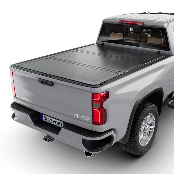 Worksport HD3 Quick Latch Hard Folding Tonneau Cover For 2007-2018 Chevrolet/GMC Silverado/Sierra 1500 6'6" Bed - 4512360