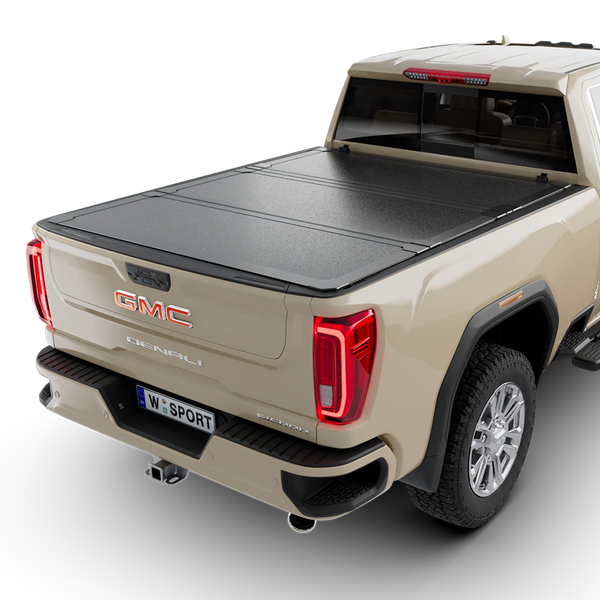 Worksport HD3 Quick Latch Hard Folding Tonneau Cover For 2007-2018 Chevrolet/GMC Silverado/Sierra 1500 5'8" Bed - 4512350