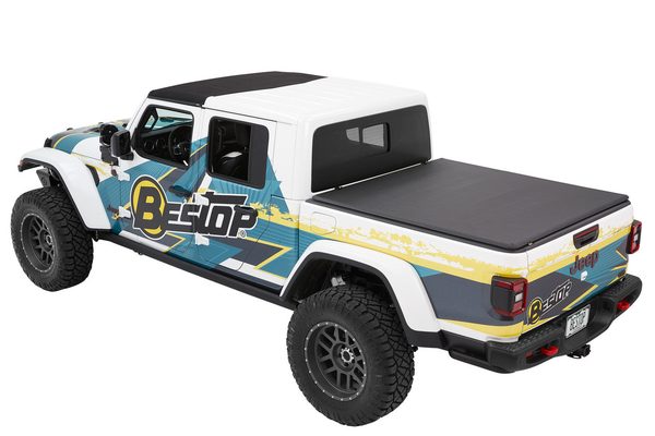 BesTop EZ-Fold™ Soft Tri-Fold Tonneau Cover For 2020-2026 Jeep Gladiator 5' Bed