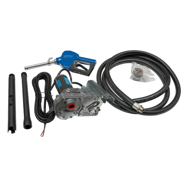 Chandler GPI 12V 15 GPM Fuel Transfer Pump - Automatic Nozzle