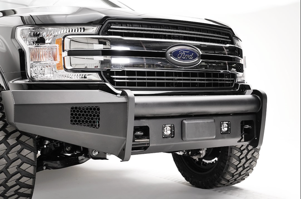 Fab Fours Black Steel Adaptive Cruise Control Lower Guard For 2018-2020 Ford F-150 - KGMOD-1