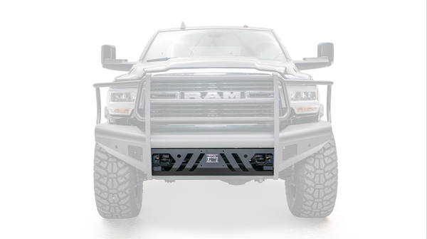 Fab Fours Black Steel Elite Replacement Lower Guard with Sensors for 2019-2024 RAM 2500/3500 - Q21983-1