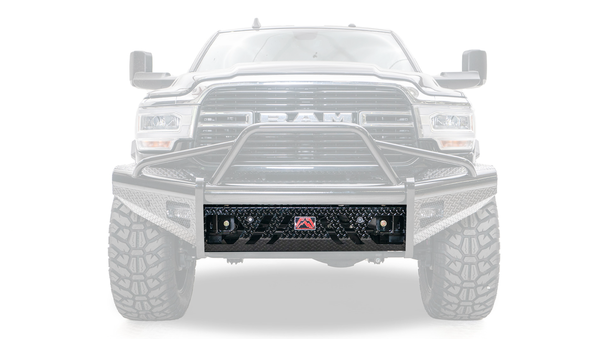 Fab Fours Black Steel Replacement Lower Guard with Sensors For 2019-2025 RAM 2500/3500 - S21971-1