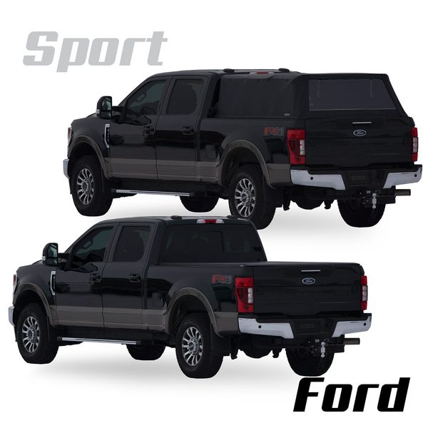 Fas-Top Traveler Sport | 2 in 1 Topper & Tonneau Cover For 1997-2003 Ford F-150 & 2004 Heritage 8' Bed
