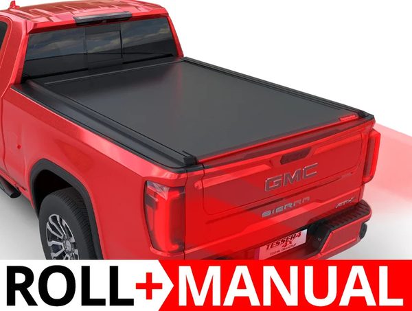 Tessera Roll+ Manual Retractable Tonneau Bed Cover For 19-26 GMC/Chevrolet Sierra/Silverado 1500 6'6" Bed - 5212062602602